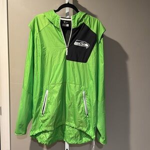 Green NFL Nike Seahawks Pullover Jacket. Men’s XL